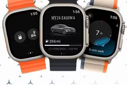 賓士推出蘋果Apple Watch版移動應用，使用手錶就能控車