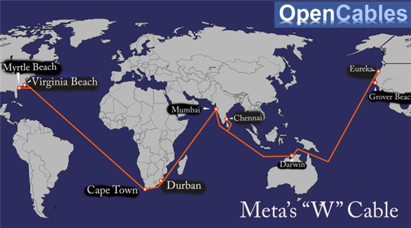 Meta計劃建設海底光纜：長度將超4萬公里貫穿全球